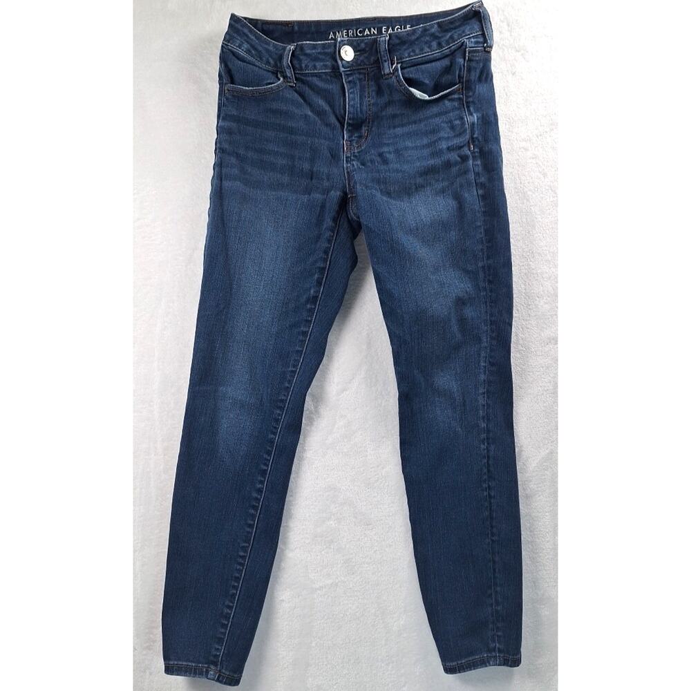 American Eagle Womens High Rise Jegging Blue Jeans Size 6